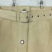 Michael Kors Womens Skirt Suede Leather Above Knee Light Tan Belted Snap 12