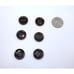 Auth BURBERRY BRIT 6 (18mm) 4 Hole Plastic Brown Replacement Clothing Buttons
