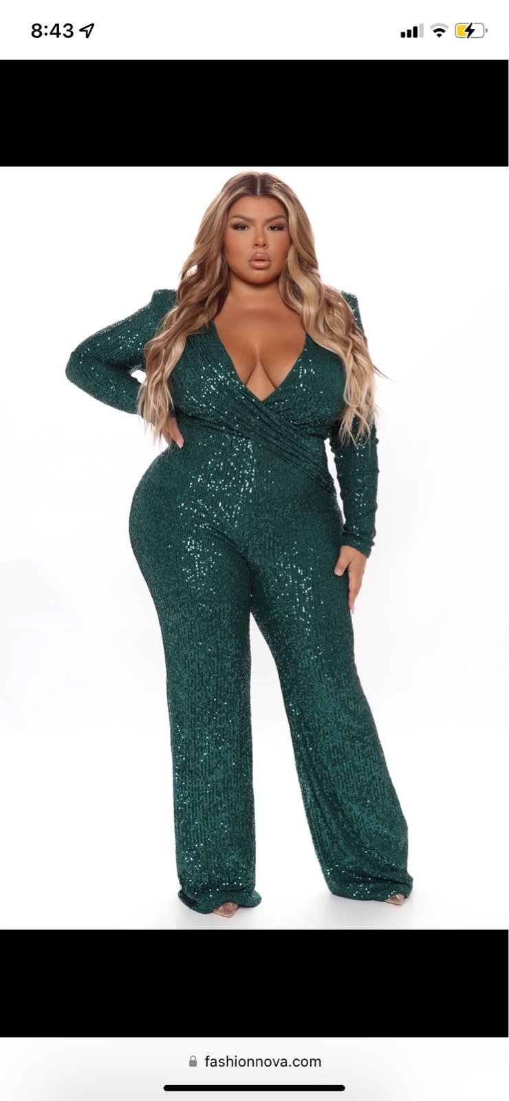 Fashion Nova Sequin Jumper