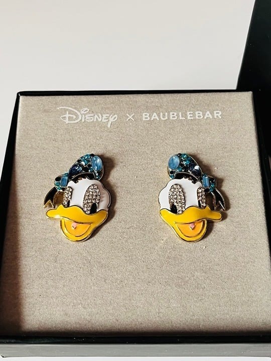 Disney x BaubleBar Donald Duck Crystal Stud Earrings
