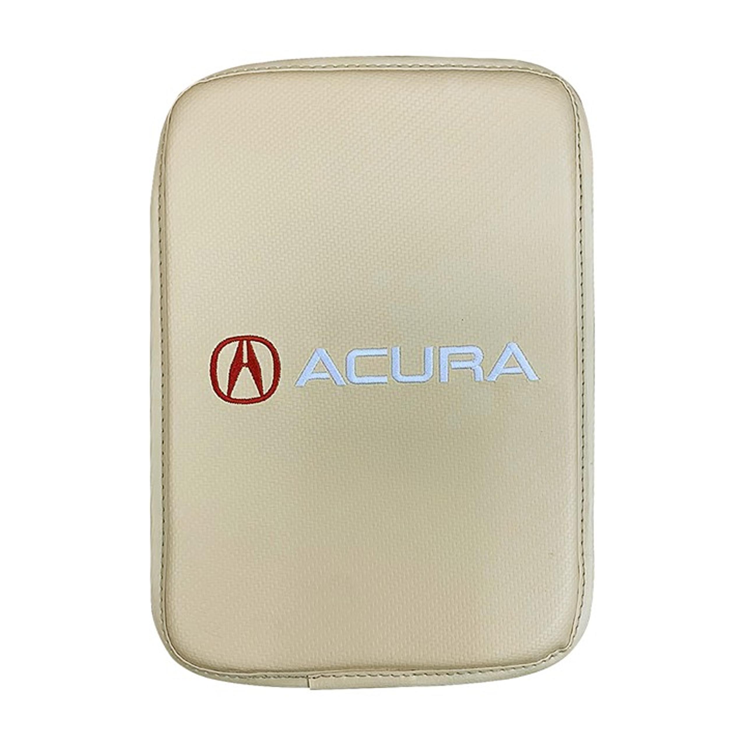 BRAND NEW UNIVERSAL ACURA BEIGE Car Center Console Armrest Cushion Mat Pad Cover - Custom Accessories
