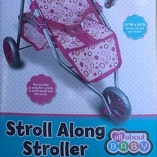 New SMALL WORLD TOYS All About BABY DOLLS Stroll-Along STROLLER Free Shipping !