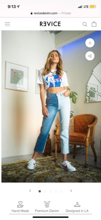 Revice jeans 2 tone jean NWT