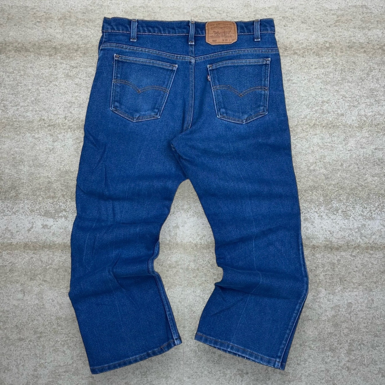 Vintage Levis 517 Jeans Bootcut Flared Fit Made in USA Dark Wash 90s