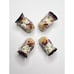 Set Of 4 Fitz & Floyd Ricamo Napkin Rings Hens With Chicks Hand Painted Chicken