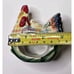 Set Of 4 Fitz & Floyd Ricamo Napkin Rings Hens With Chicks Hand Painted Chicken
