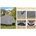 Heavy Duty RV & Trailer Cover, Fits 20'-22' RV w/ Tongue Jack and Gutter Covers