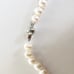 Cultured AKOYA Pearl Necklace 925 Silver Plated 8-9mm White Pearl lapis Lazuli