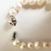 Cultured AKOYA Pearl Necklace 925 Silver Plated 8-9mm White Pearl lapis Lazuli