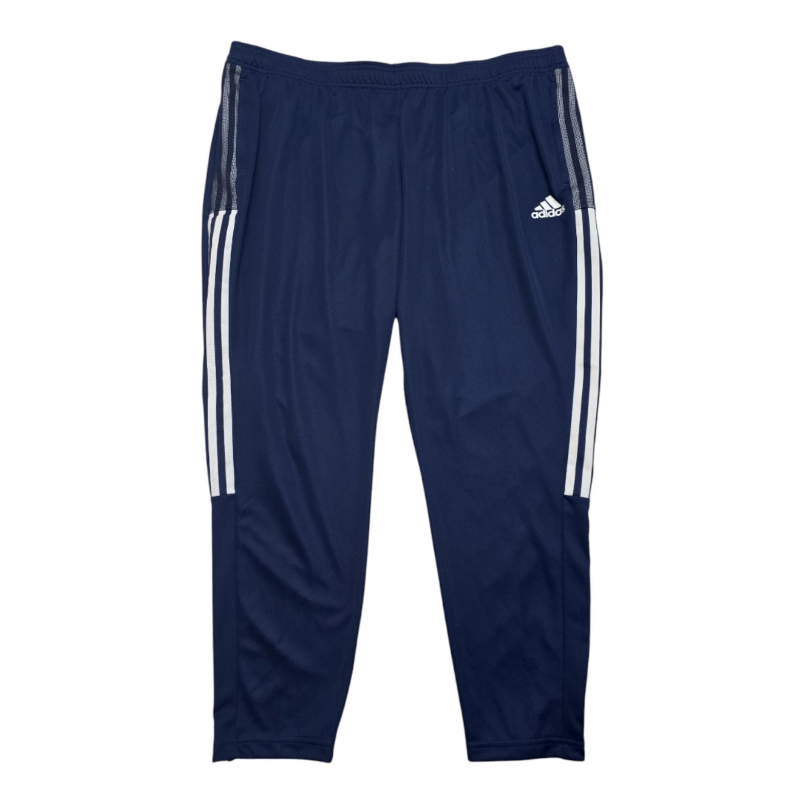 NWT Women's Adidas Tiro Pants Blue White Football Soccer Track 3X Tapered Leg