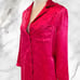 Vintage Red Satin Finish Pajama Set by Inner Most Size S