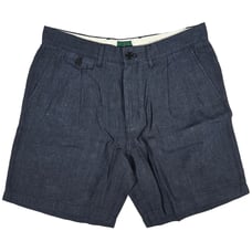 J. Crew 7.5 pleated linen short in Navy Black 32 NWT