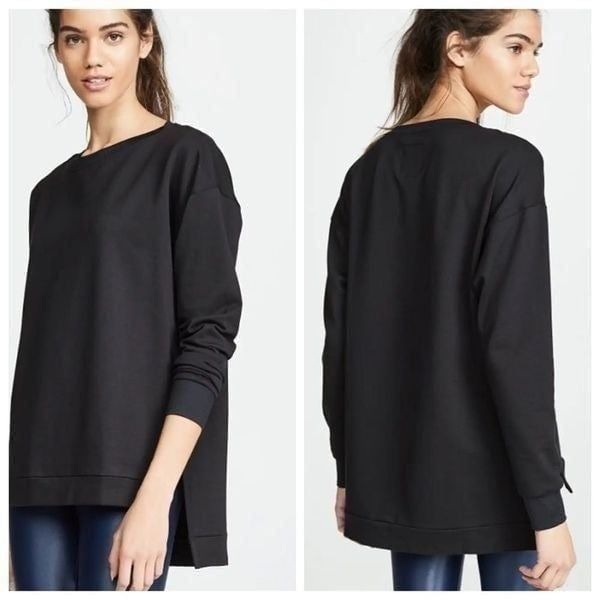Koral Activewear Sweatshirt XS long sleeve pullover Bristol Black made in USA