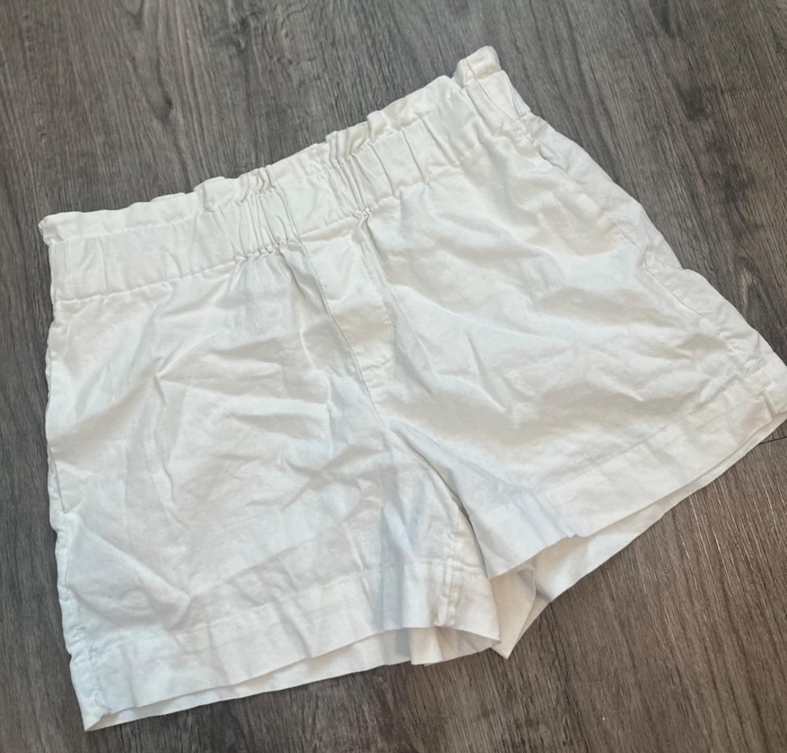 A NEW DAY WOMEN CASUAL LOUNGE WHITE SHORTS PULL ON SPRING SUMMER MEDIUM M