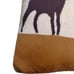 Aspen Reindeer Tartan Plaid Pillow Sham 100% Cotton Knit 20 Square Beige Gray