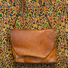 Georgetown Leather Design Natural Leather Messenger Bag
