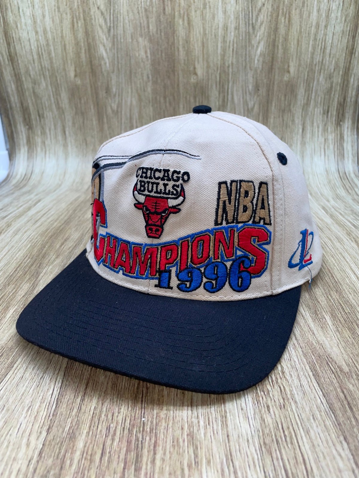 Vintage Chicago Bulls 1996 Championships Cap Hat Logo Athletic Preowned