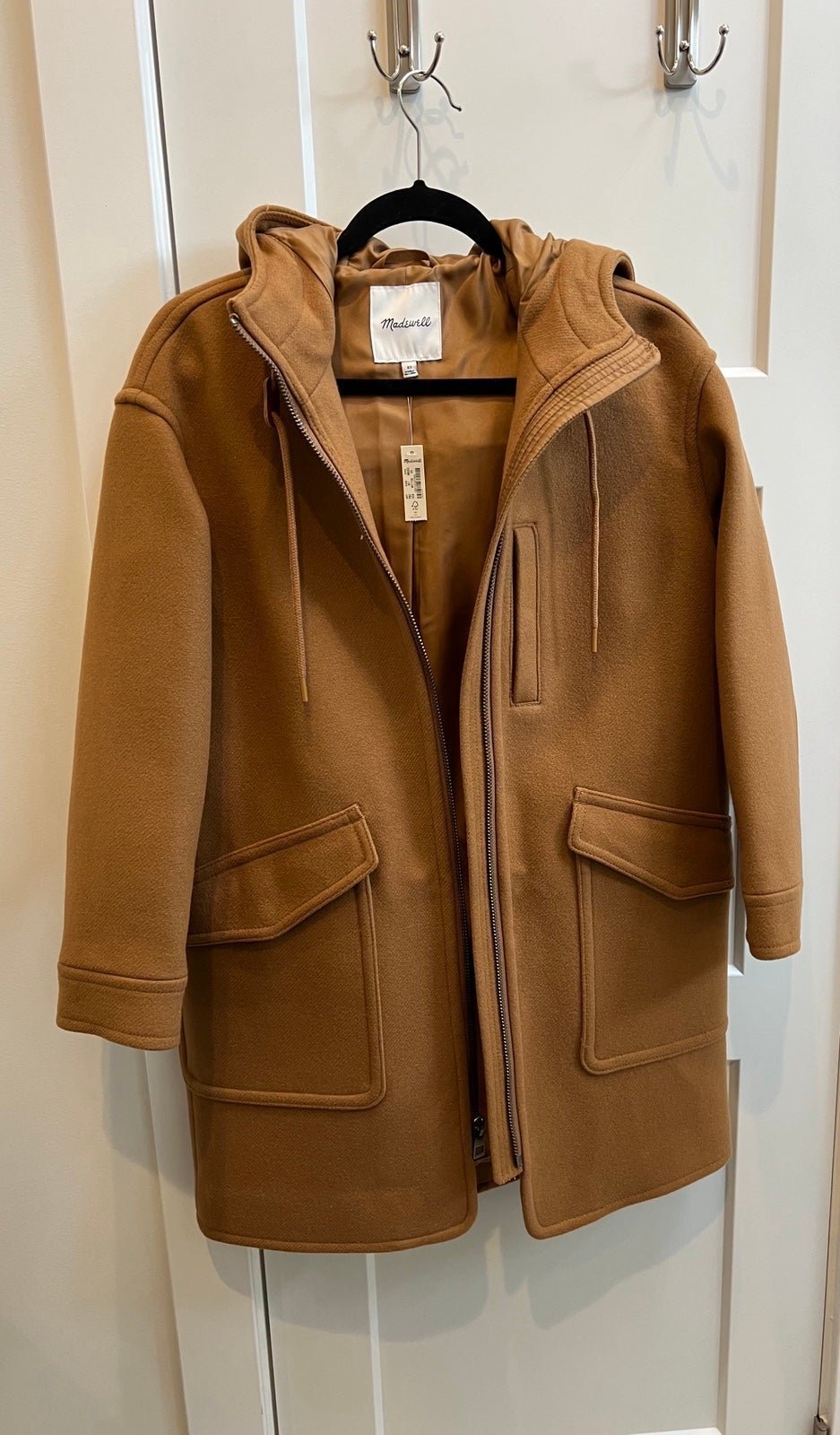 NWT Madewell Lynnford Coat in Insuluxe Fabric XS