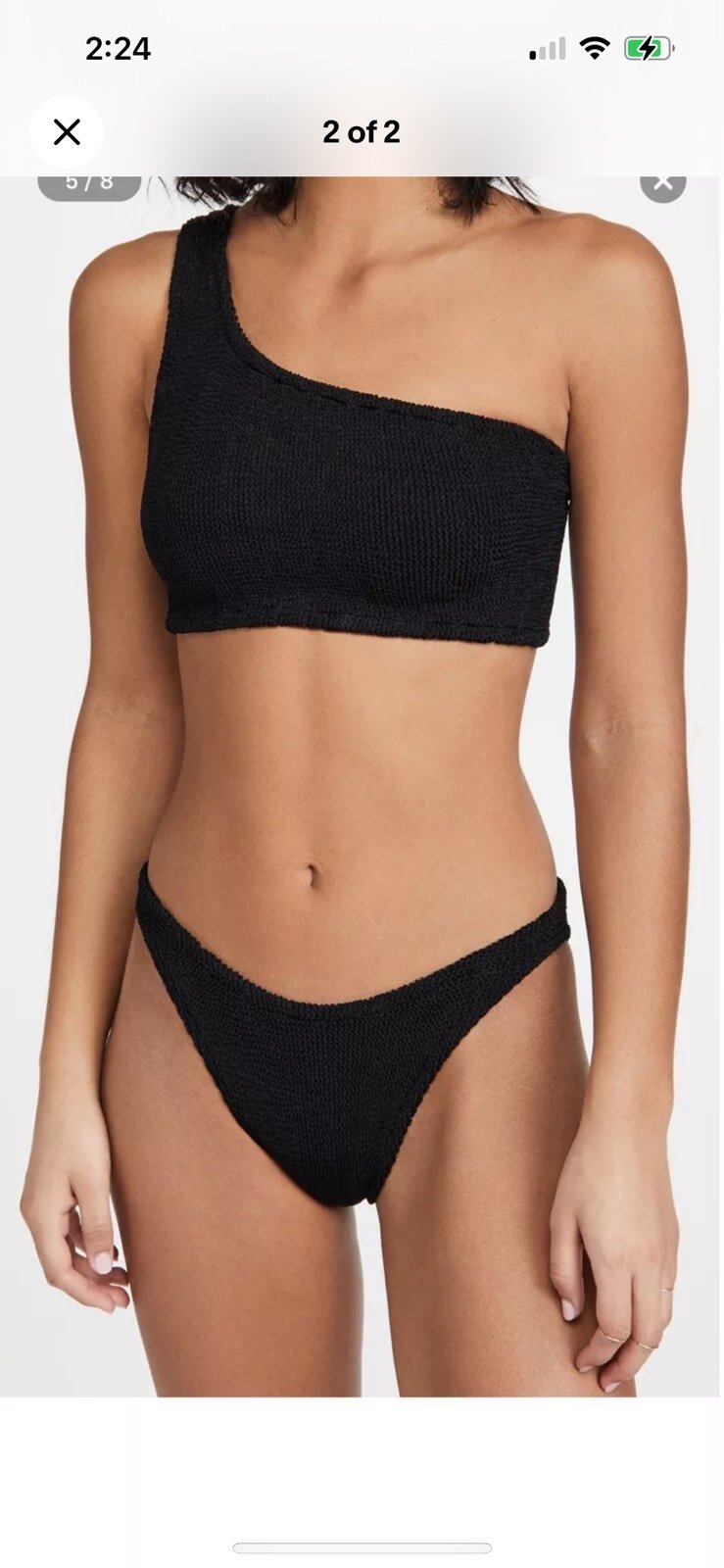 Hunza G bikini one shoulder