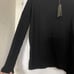NWT All Saints Black Alda Asymmetrical Merino Wool Blend Turtleneck Sweater XS