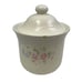 Vintage Pfaltzgraff Ceramic Tea Rose Floral Flour Canister w Chip and Lid