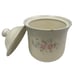 Vintage Pfaltzgraff Ceramic Tea Rose Floral Flour Canister w Chip and Lid