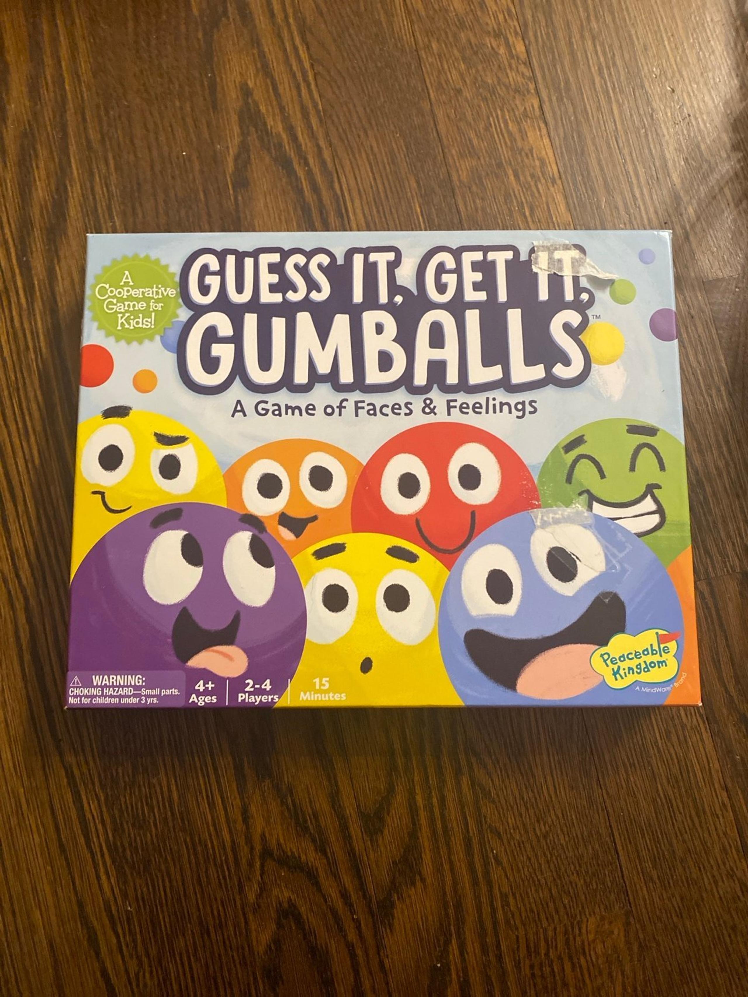 Peaceable Kingdom Guess It Get It Gumballs Game