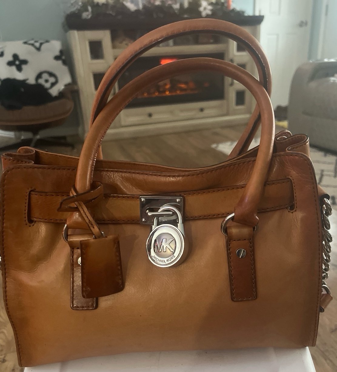 Michael Kors Hamilton Camel Leather