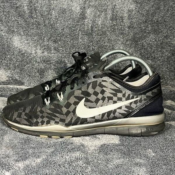 Nike Free 5.0 Tr Fit 5 Women's 8.5 Running Shoes Sneaker Black Silver