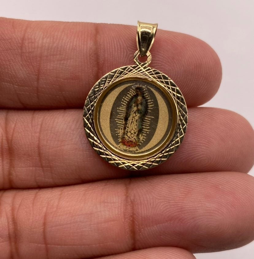 10K Gold Guadalupe Pendant