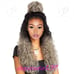 Celebrity human silver ombre 360 lacewig