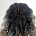 Celebrity human silver ombre 360 lacewig