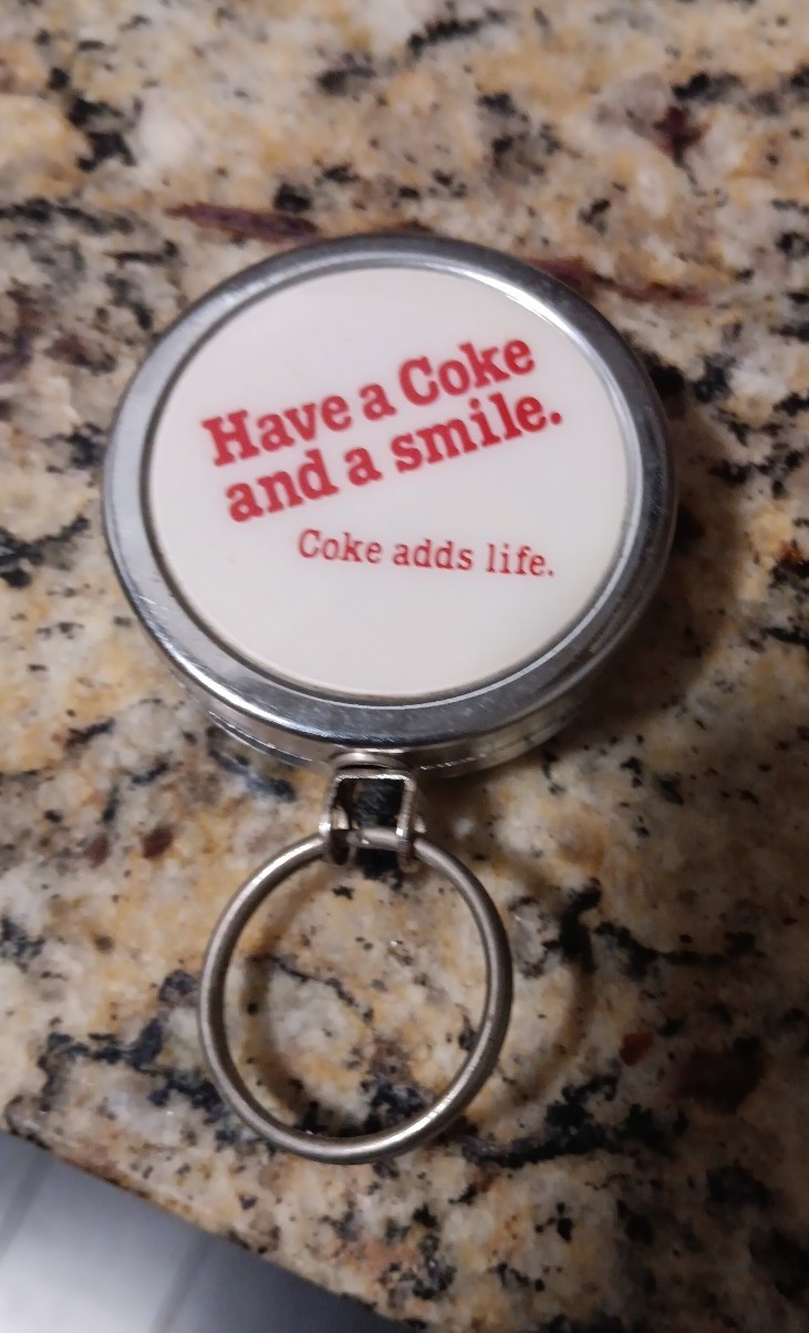 Vintage Coca-Cola pull key chain