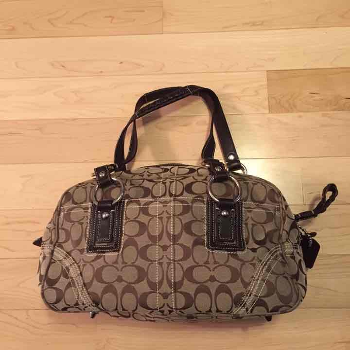 Brown coach purse