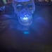 Bath and Body Works light up skull 3 wick candle holder