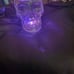 Bath and Body Works light up skull 3 wick candle holder