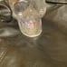 Bath and Body Works light up skull 3 wick candle holder