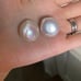 18kP huge fresh water pearl earing hoop