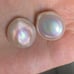 18kP huge fresh water pearl earing hoop