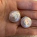18kP huge fresh water pearl earing hoop