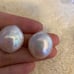 18kP huge fresh water pearl earing hoop