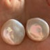 18kP huge fresh water pearl earing hoop