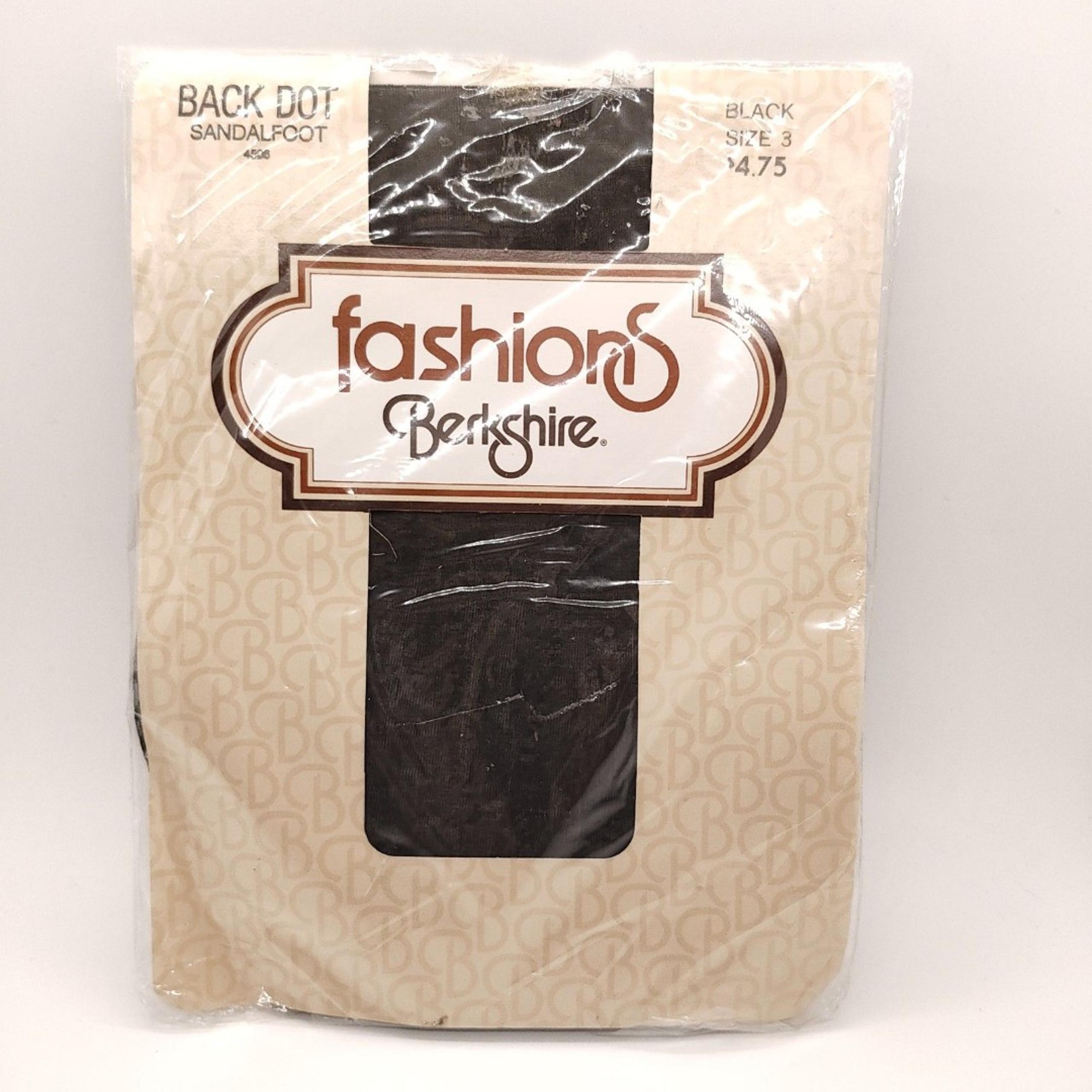 Berkshire FASHIONS Stockings Pantyhose Womens "Back Dot" NEW VINTAGE 1980