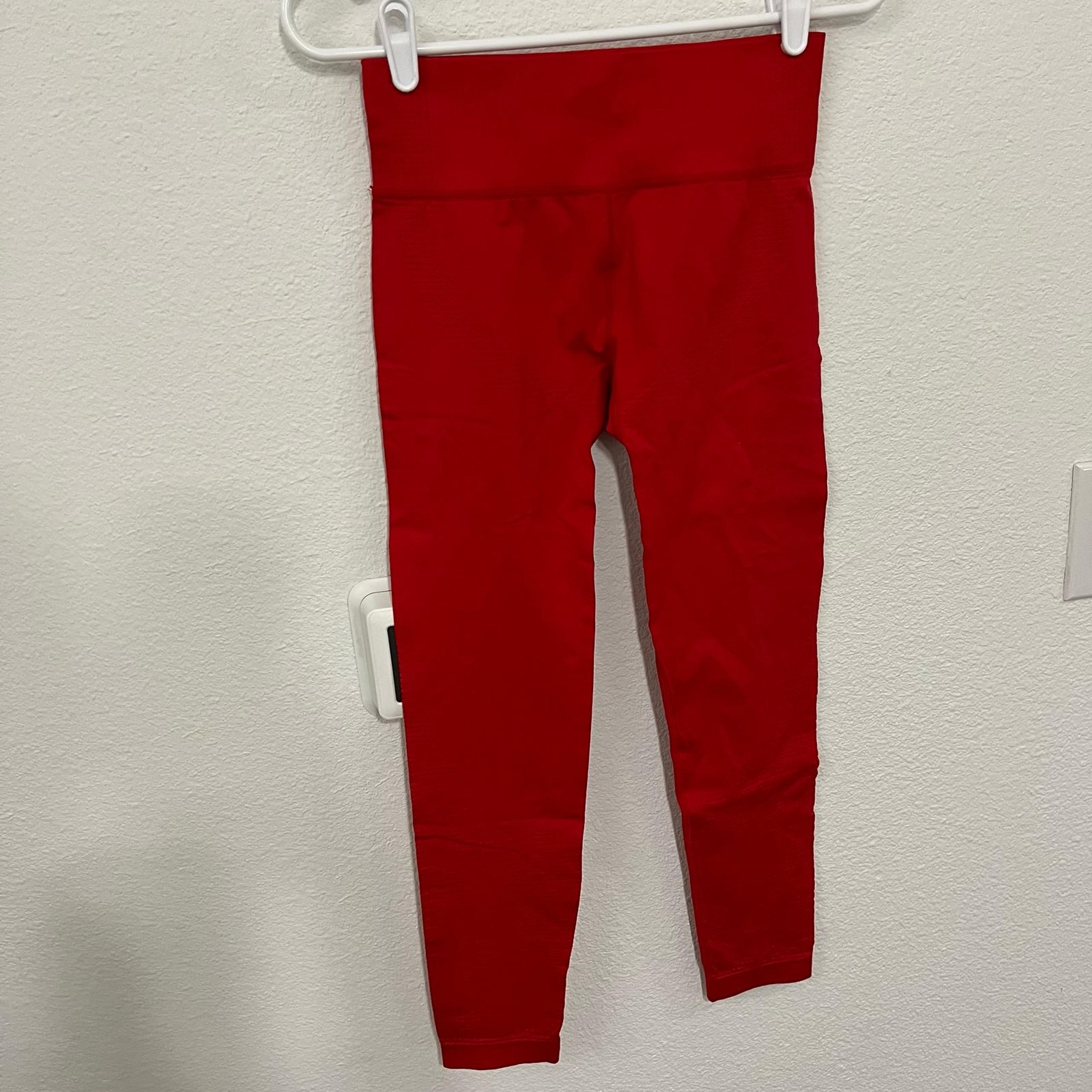 Fashion Nova sport seamless leggings red