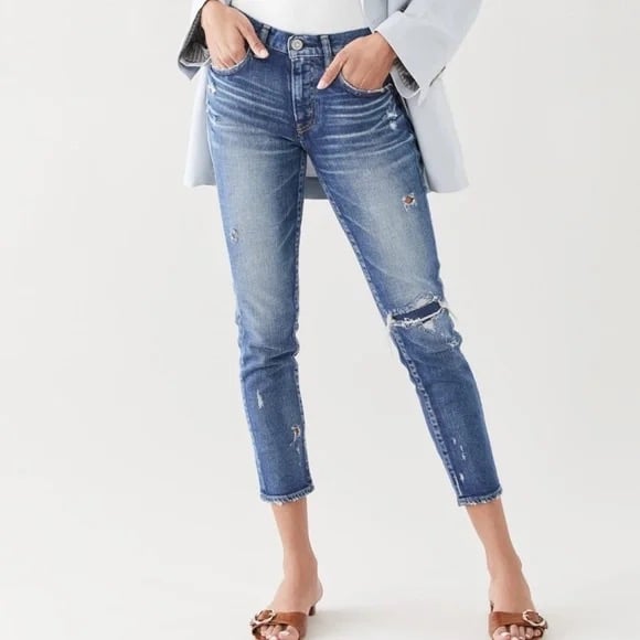 MOUSSY VINTAGE MV Lenwood Skinny Blue Jeans in Blu Size 26
