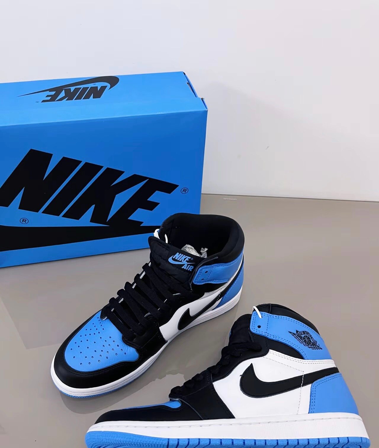 Air jordan 1 low high top in blue