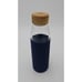 Rare Vintage Tommy Hilfiger Galss Water Bottle Blue Cushioned Grip With Box