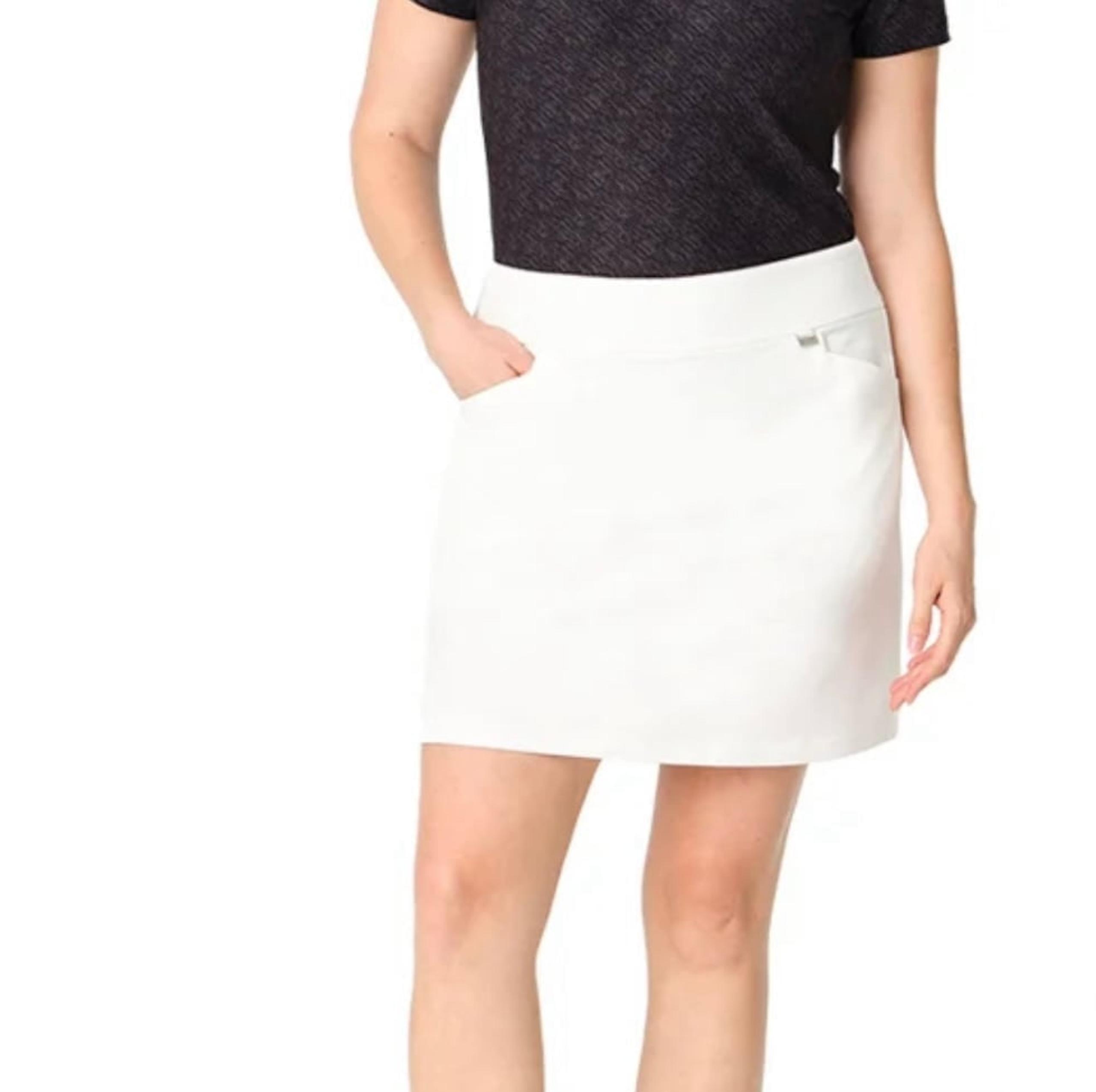 Greg Norman Women's Skort 4-Way Stretch Fabric Invisible Zipper - Large