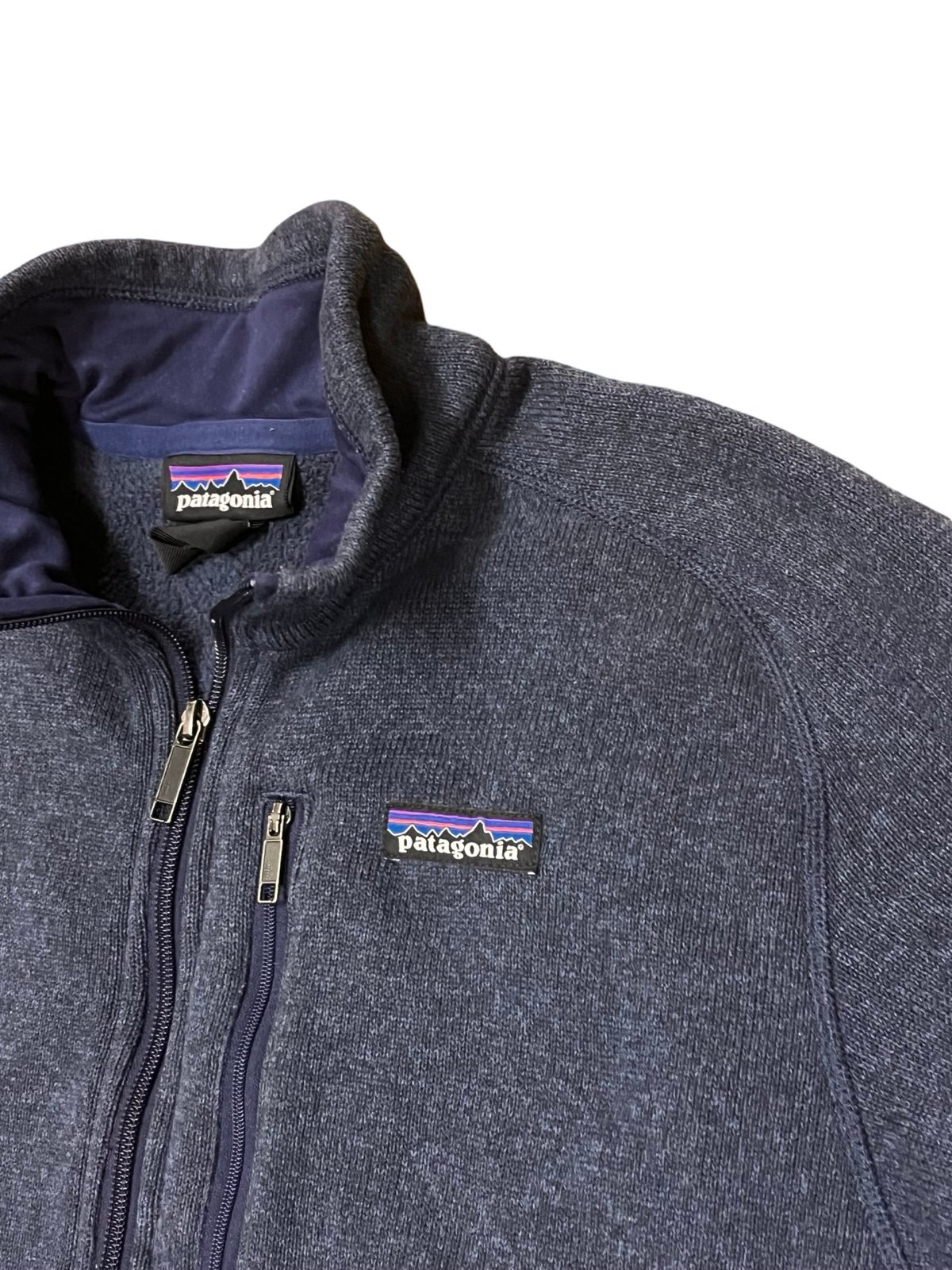 Patagonia Men’s Better Sweater Blue Black 1/4 Zip Sz L Gorpcore Travel Hiking