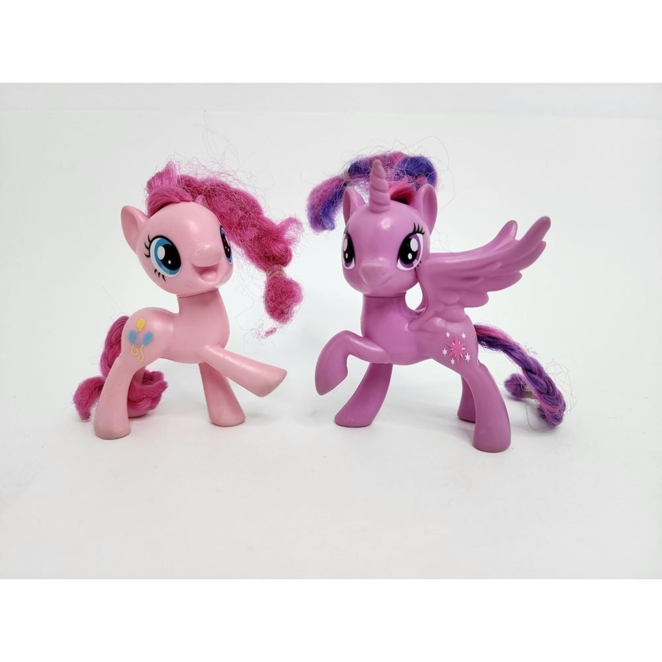 My Little Pony Pinkie Pie & Twilight Sparkle Figurines- 2 Total 3in